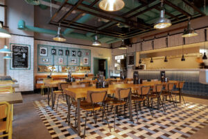 An internal view of the Prime by Pasture restaurant in Bristol