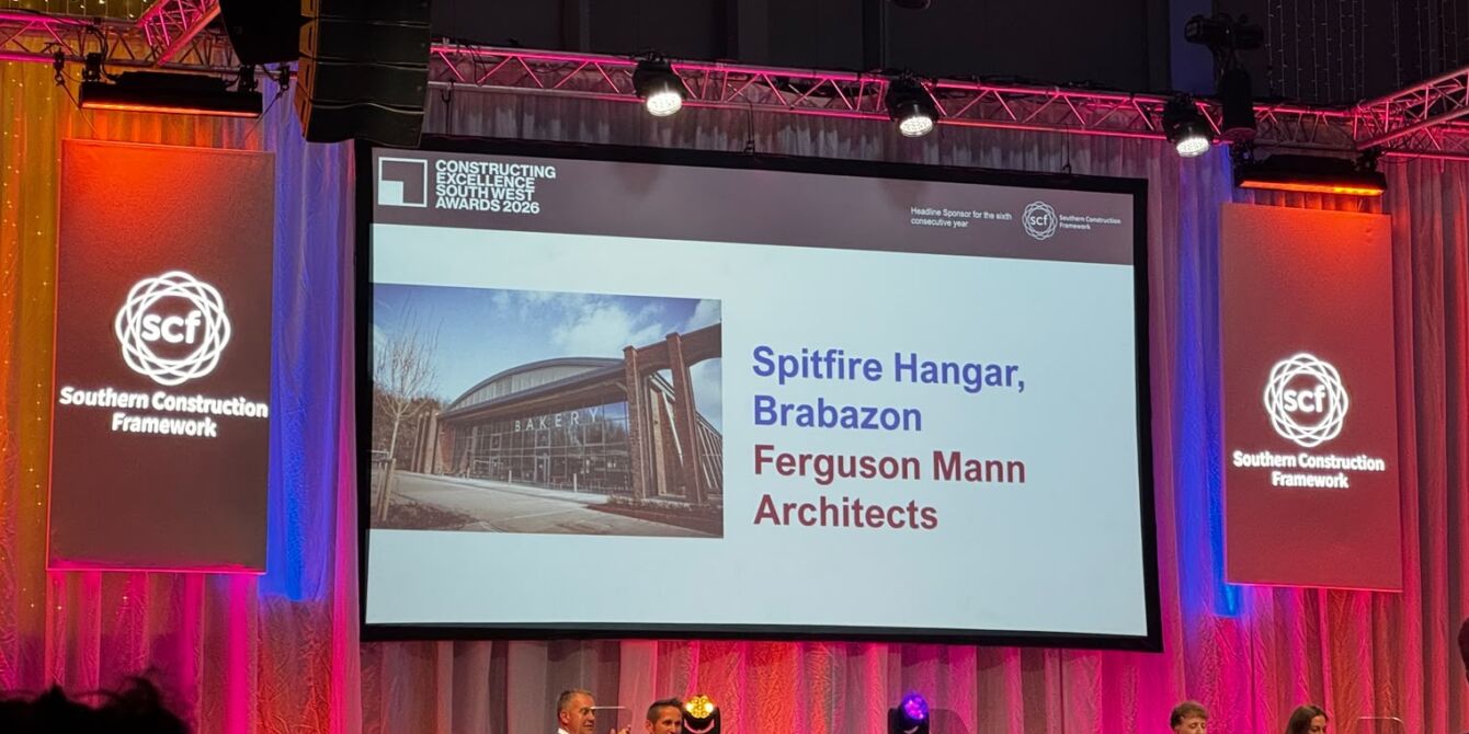 FMA are delighted that the Spitfire Hangar at Brabazon has won the Retrofit category at the CESW awards for 2026. The project featured the retrofit of an existing Grade II Listed hangar and its conversion to a new community hub, with a focus on reducing carbon emissions and running costs.